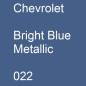 Preview: Chevrolet, Bright Blue Metallic, 022.